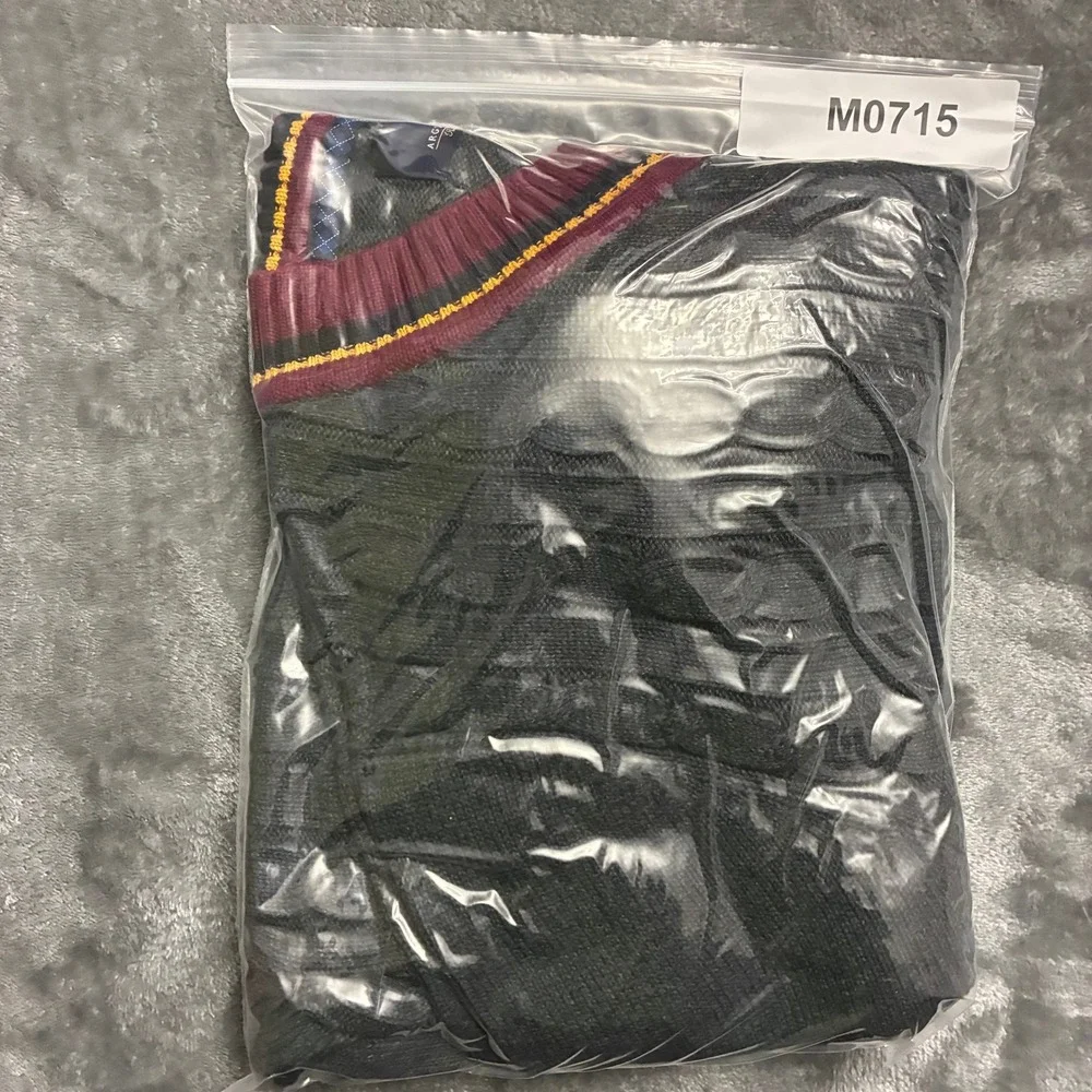 Argyleculture Russell Simmons Mens Cable Knit V Neck Sweater XL Gray - Picture 8 of 8